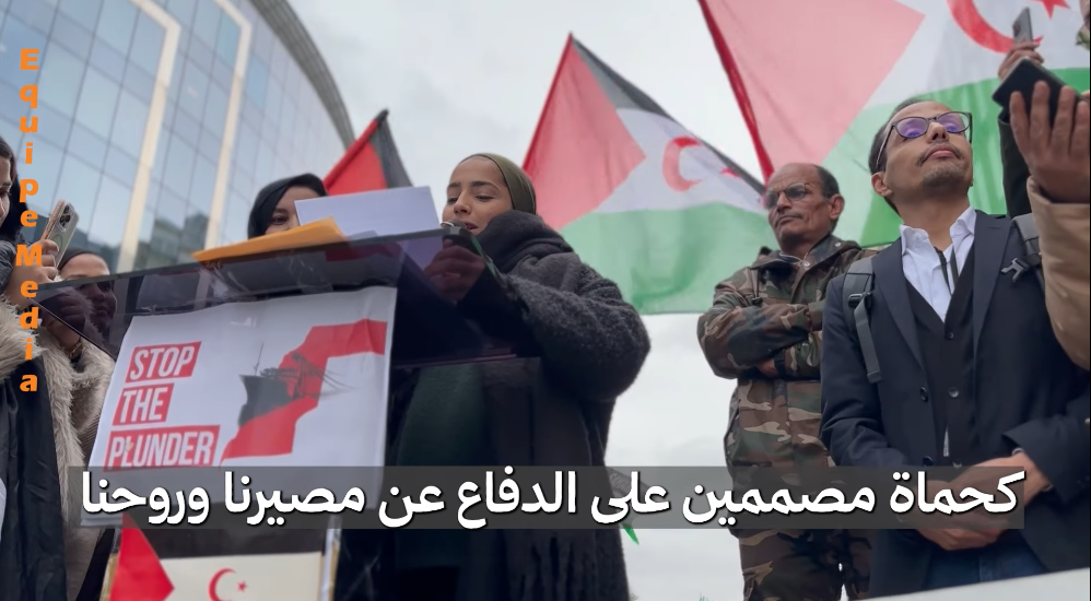 فضالة مبارك المحجوب تخاطب أوروبا من أمام المفوضية